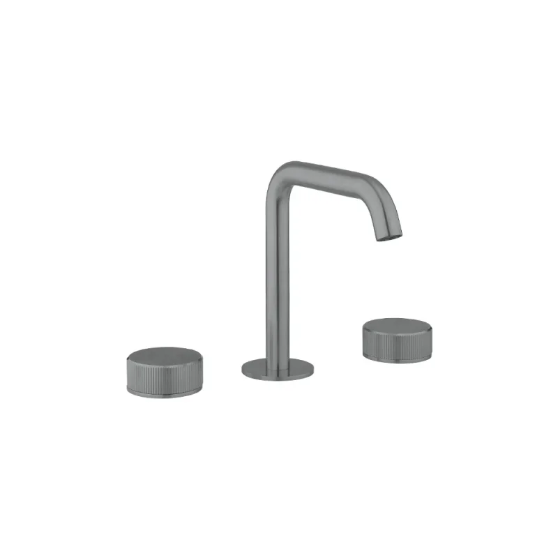 Crosswater 3ONE6 Basin 3 Hole Set Deck Mounted Stainless Slate product image - Image 3