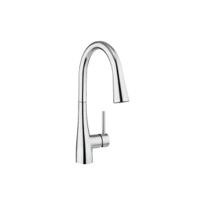 Crosswater Cook Side Lever Kitchen Mixer with Concealed Dual Function Spray Chrome