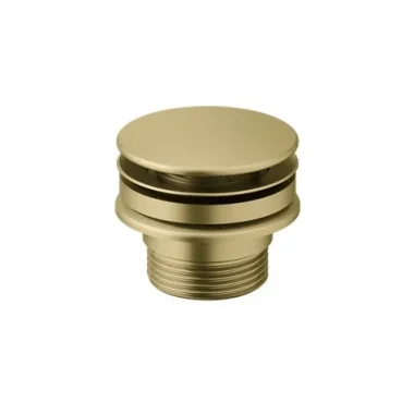 Crosswater 3ONE6 Bath Filler With Click Clack Waste Extended Stainless Brushed Brass Effect detail view - Image 2