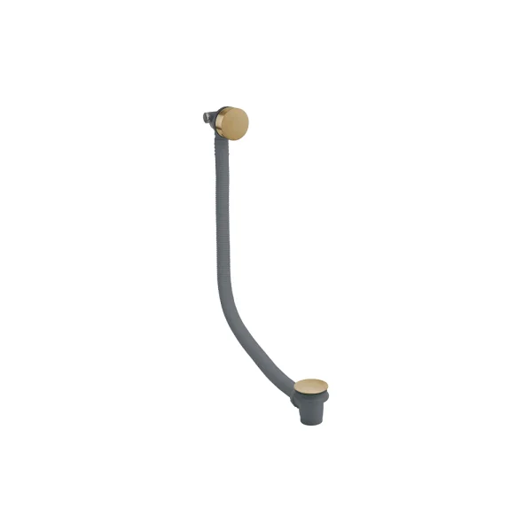 Crosswater 3ONE6 Bath Filler With Click Clack Waste Extended Stainless Brushed Brass Effect