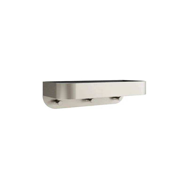 Crosswater Shower Basket Wall Mounted Black Insert Brushed Nickel product image - Image 3