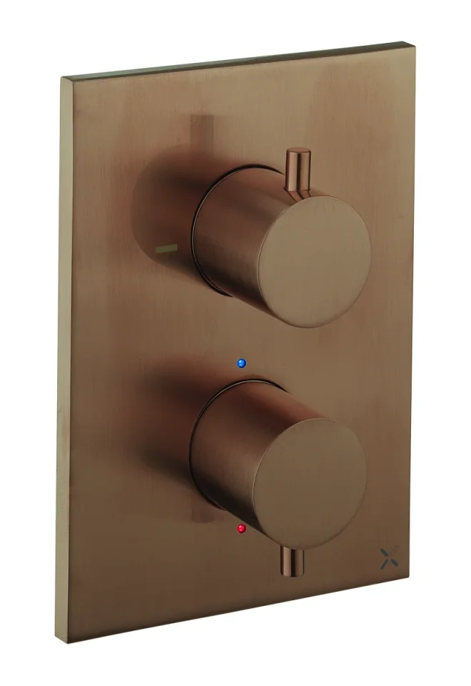 Crosswater Mpro Crossbox 1 Outlet Trim & Valves Brushed Bronze product image - Image 3