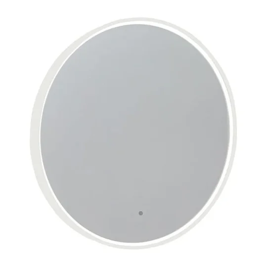 Roper Rhodes 600mm Round Frame Illuminated Mirror - Gloss White product image - Image 2