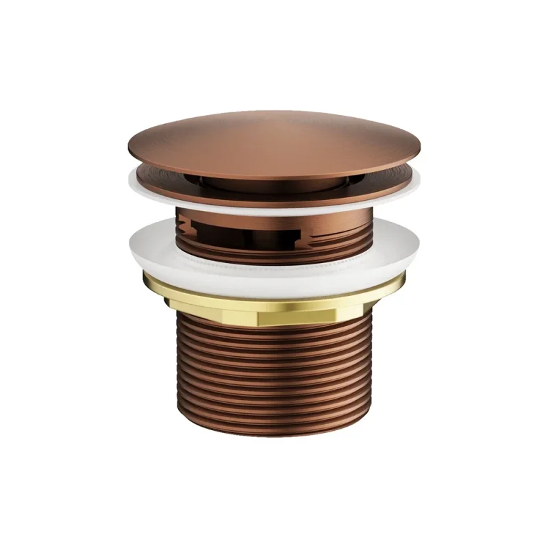 Crosswater Freestanding Bath Slotted Click Clack Brushed Bronze product image - Image 3