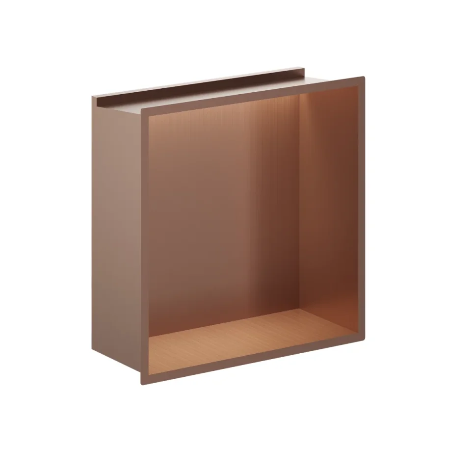 Crosswater Niches 305 X 305mm With Led Light Strip Brushed Bronze product image - Image 3