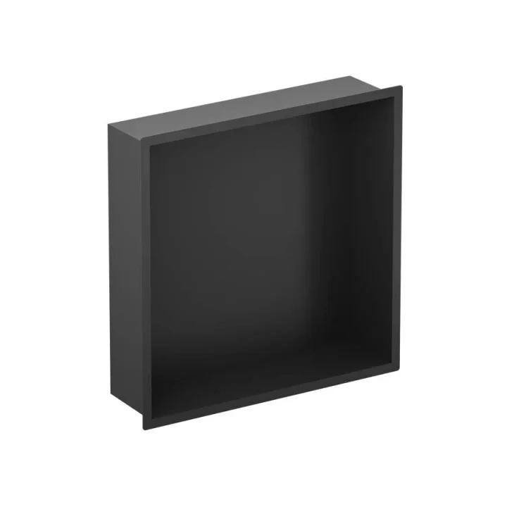 Crosswater Niches 305 X 305mm X 80mm Matt Black detail view - Image 2