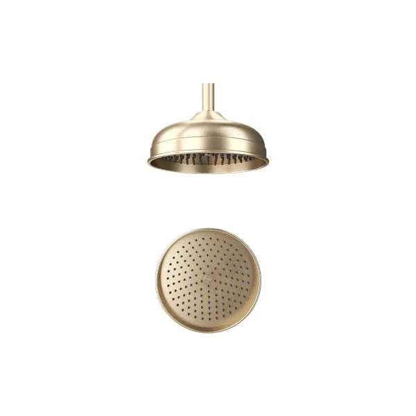 Crosswater Belgravia Shower Head 200mm Easy Clean Brushed Brass