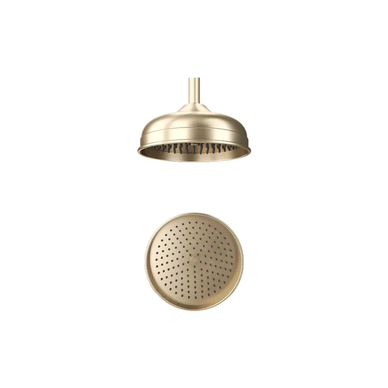 Crosswater Belgravia Shower Head 200mm Easy Clean Brushed Brass product image - Image 6