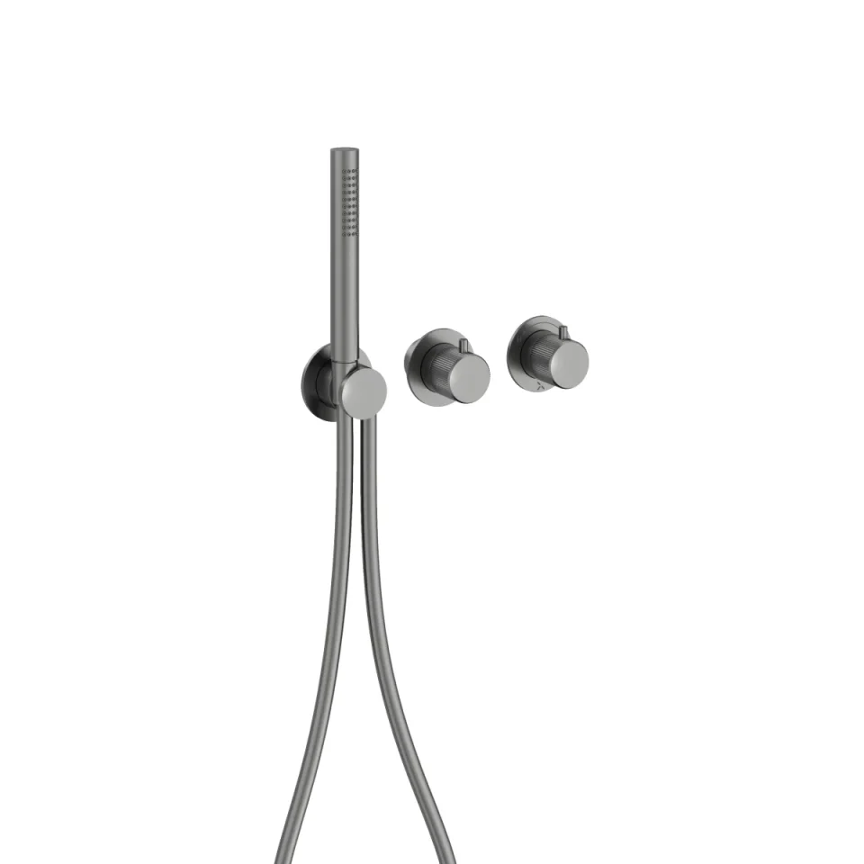 Crosswater Module 3one6 2 Control Trimset With Handshower Stainless Slate product image - Image 3