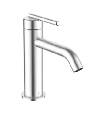 Crosswater 3ONE6 Lever Basin Mono Stainless Steel detail view - Image 2