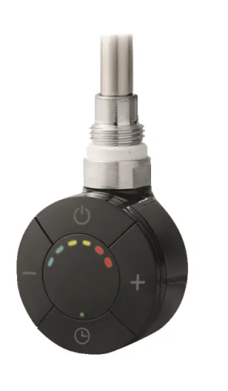 Ava Touch Control Thermostatic Electric Element 300w Black product image - Image 1