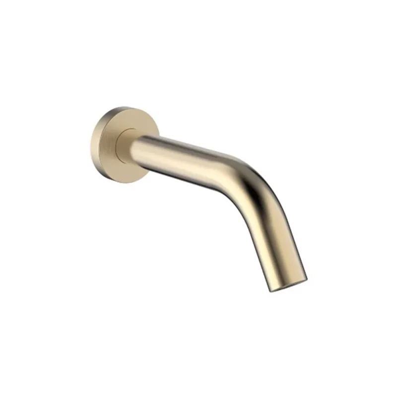 Crosswater Mpro Wall Mounted Basin Spout Sensor 220mm Brushed Brass product image - Image 3