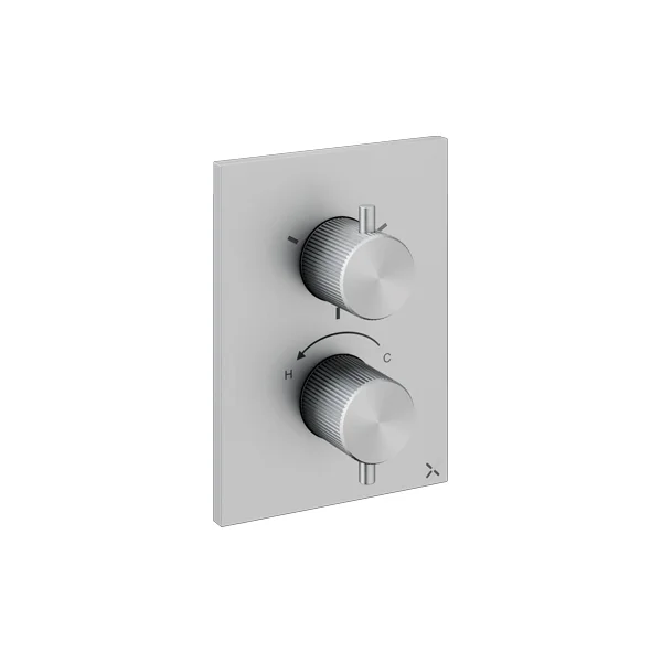 Crosswater Crossbox 3ONE6 3 Outlet Trim & Levers Stainless