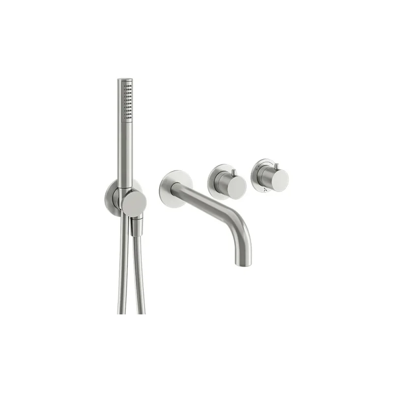 Crosswater Module Mpro 2 Control Trimset With Bath Spout & Handshower Stainless Steel Effect product image - Image 3
