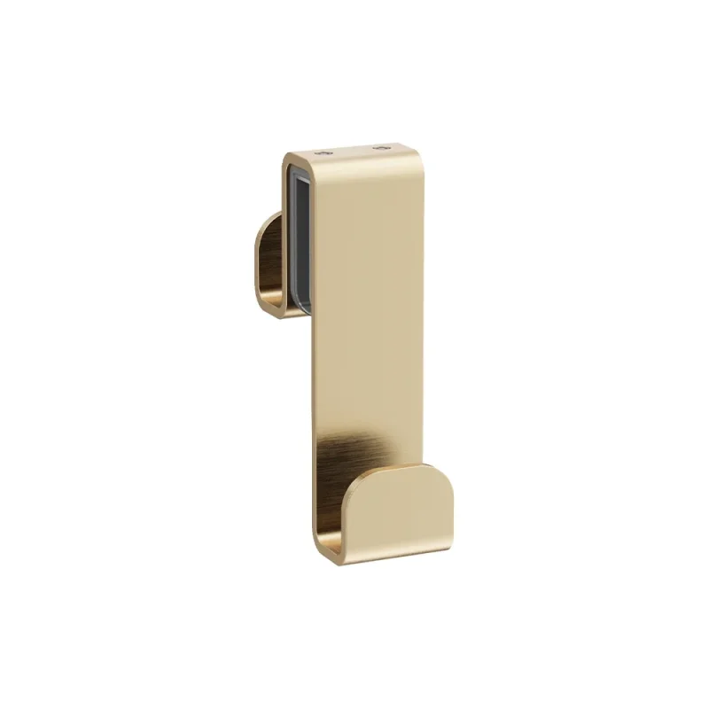 Crosswater Fold Single Hook Over Glass 8mm or 10mm Brushed Brass product image - Image 3