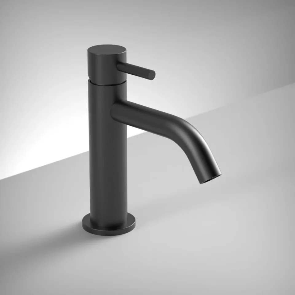 Ava Trend Deck Mounted Basin Mixer Monobloc - Brushed Black product image - Image 1