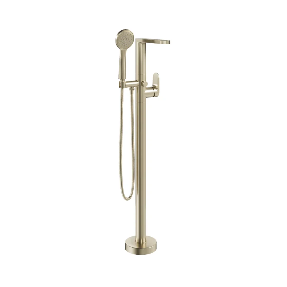 Crosswater Drift Bath Shower Mixer Floor Standing Brushed Brass product image - Image 3