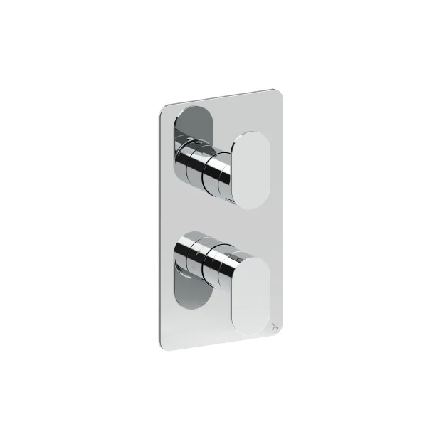 Crosswater Drift 1 Outlet 2 Handle Valve & Trimset Chrome