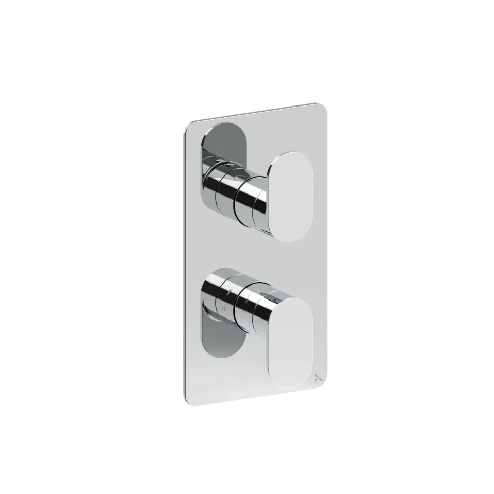 Crosswater Drift 1 Outlet 2 Handle Valve & Trimset Chrome product image - Image 3