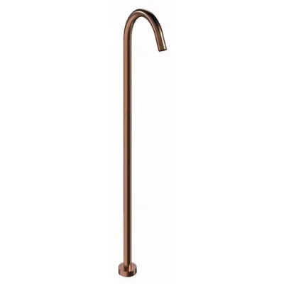 Crosswater Bath Spout Floor Standing Brushed Bronze detail view - Image 2