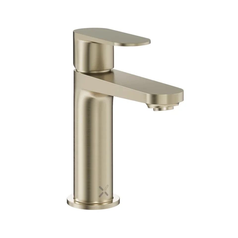 Crosswater Drift Basin Monobloc With Clicker Waste Brushed Brass product image - Image 3