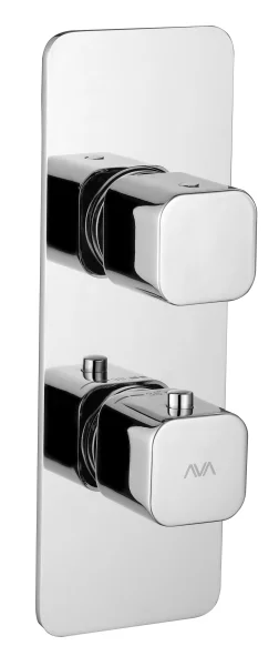AVA Soft Cube 2 Handle Finishing Set Chrome.