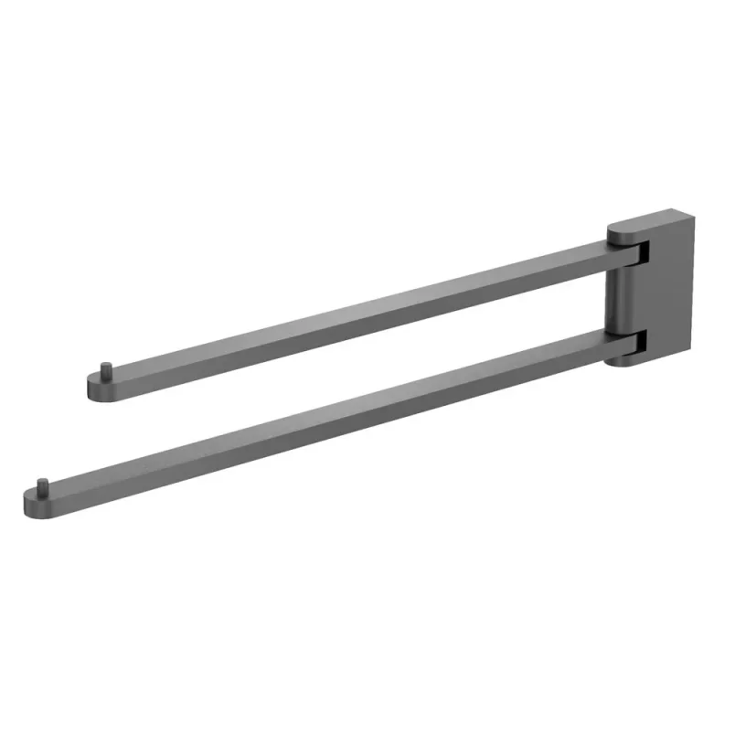 Crosswater MPRO 2 Swivel Towel Rail Slate detail view - Image 2