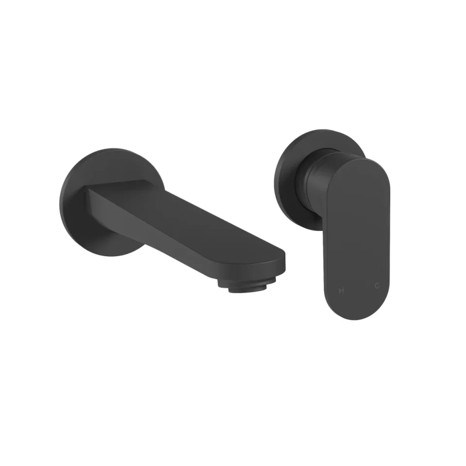 Crosswater Drift 2 Hole Basin Set Matt Black product image - Image 1