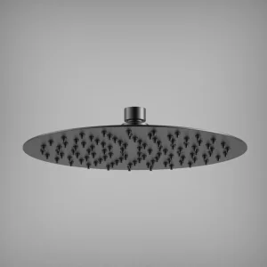 Ava Round 250mm Shower Head - Brushed Black