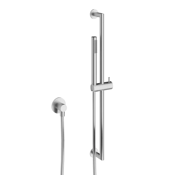 Crosswater 3ONE6 Designer Slide Rail Kit & Wall Outlet Stainless Steel