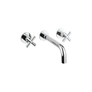 Crosswater MPRO Crosshead Basin 3 Hole Set Chrome