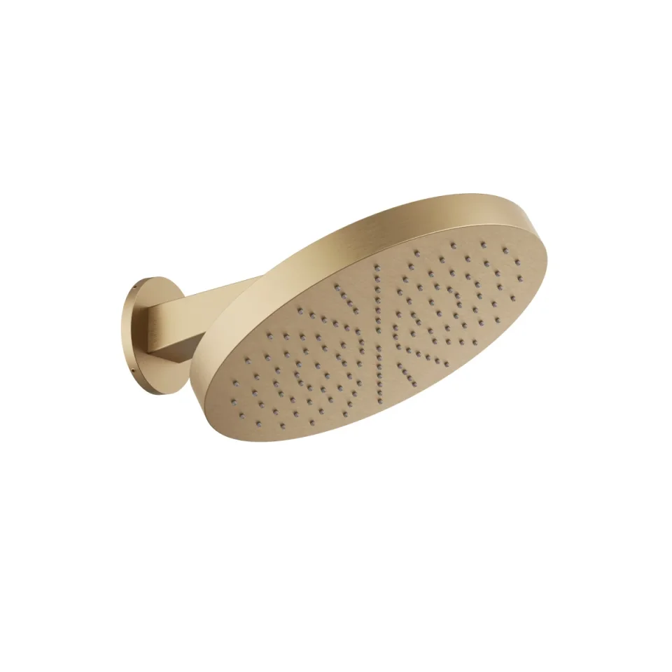 Crosswater Revive Stainless Steel Shower Head Wall Mounted 300 X 300 Brushed Brass product image - Image 3