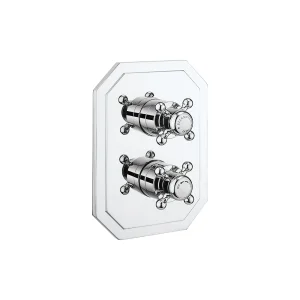 Crosswater Crossbox Belgravia 2 Outlet Trim & Levers Chrome