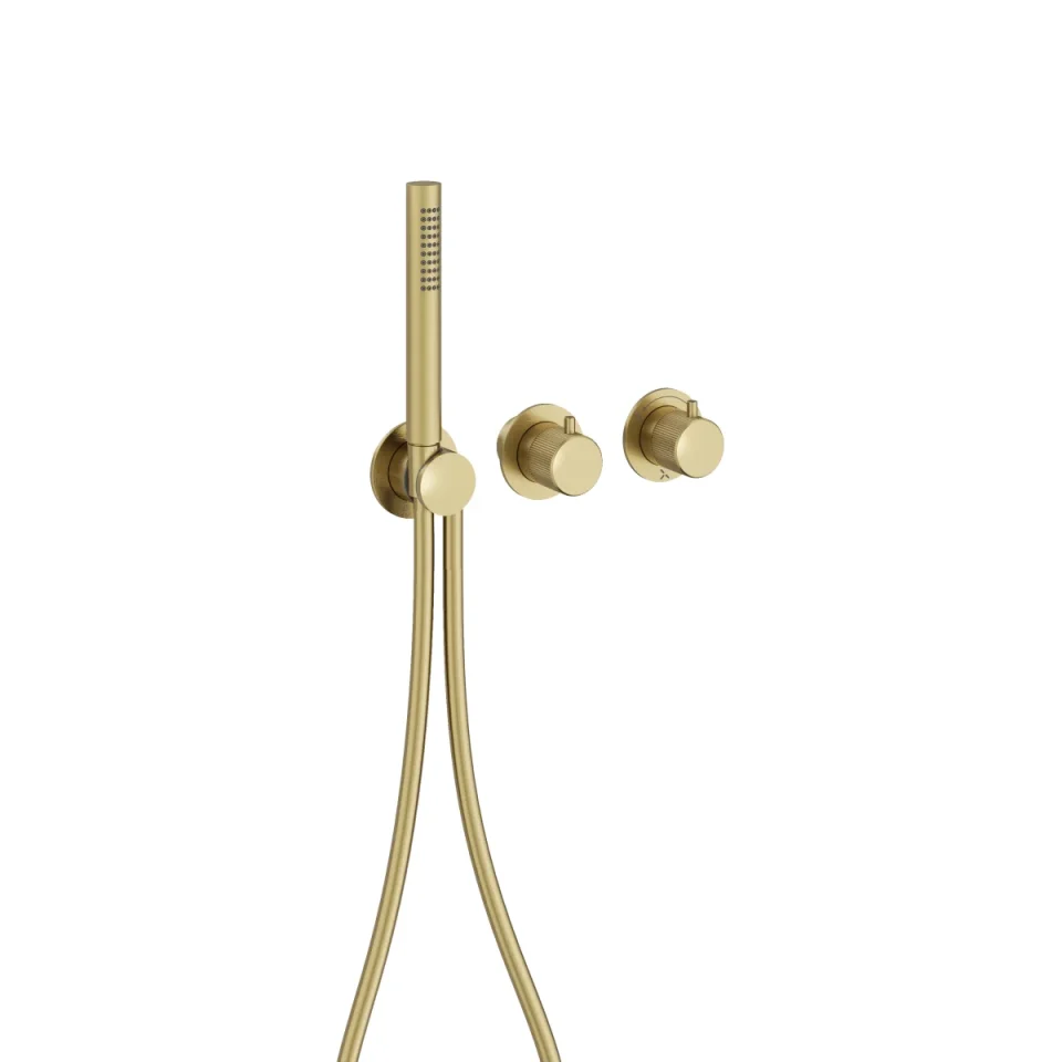 Crosswater Module 3one6 2 Control Trimset With Handshower Stainless Brushed Brass Effect product image - Image 3