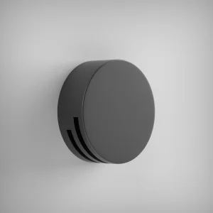 Ava Extended Round Bath Overflow Filler - Brushed Black