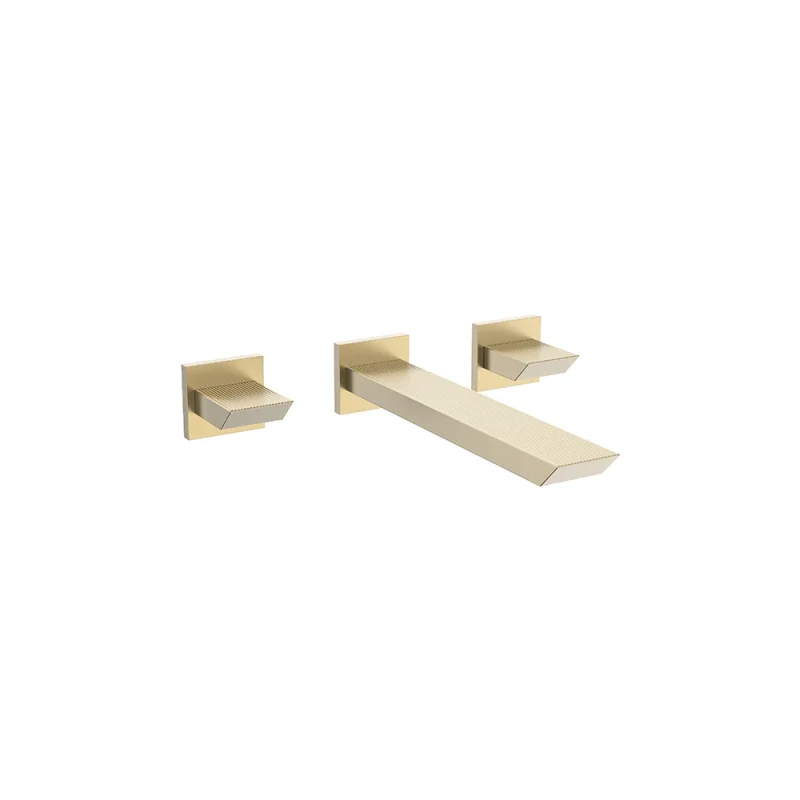 Crosswater Limit 3 Hole Basin Set Brushed Brass product image - Image 3