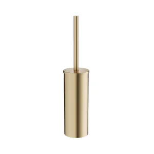 Crosswater Mpro Wall Mount Toilet Brush Set Brushed Brass