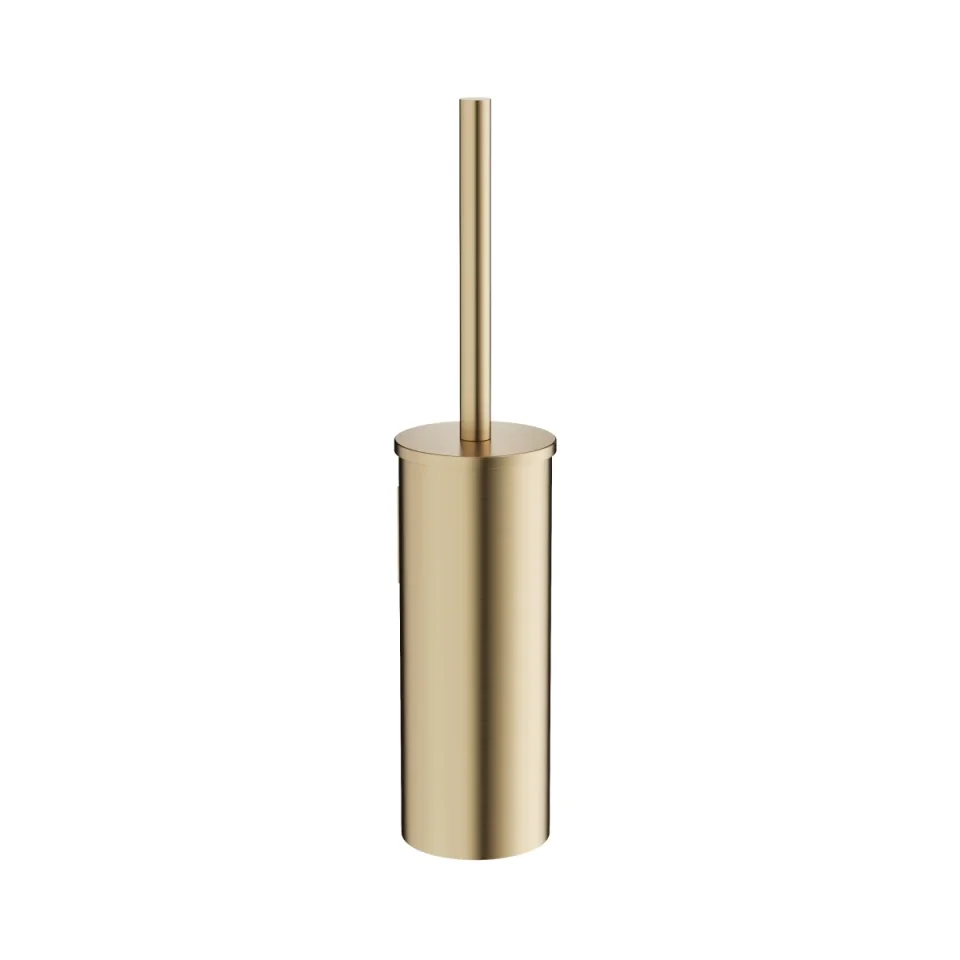 Crosswater Mpro Wall Mount Toilet Brush Set Brushed Brass product image - Image 1