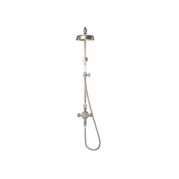 Crosswater Belgravia Exposed Shower Valve With Kit Brushed Nickel