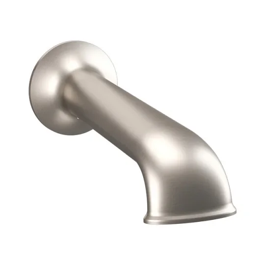 Crosswater Belgravia Bath Spout Brushed Nickel detail view - Image 2