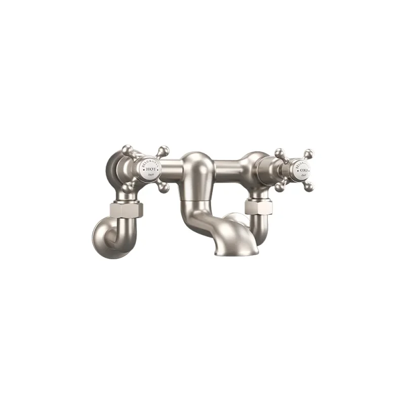 Crosswater Belgravia Wall Unions Brushed Nickel product image - Image 3