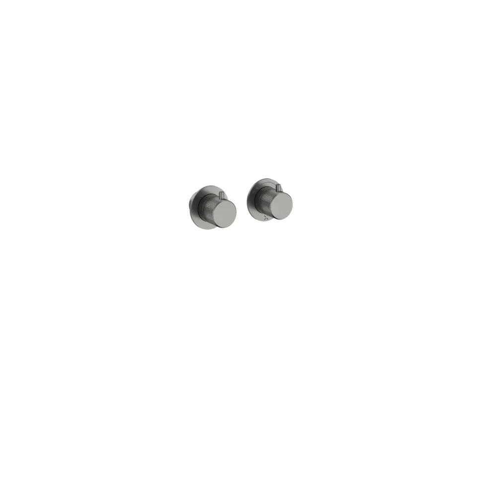 Crosswater Module 3one6 2 Control Diverter Trimset Stainless Slate product image - Image 1