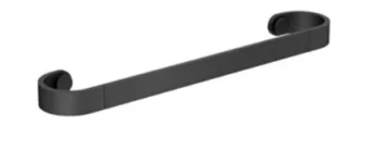 Crosswater Velo Towel Rail 450mm Matt Black detail view - Image 2