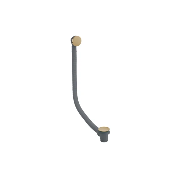 Crosswater 3ONE6 Bath Click Clack Waste Extended Stainless Brushed Brass Effect