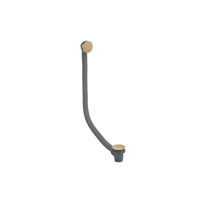 Crosswater 3ONE6 Bath Click Clack Waste Extended Stainless Brushed Brass Effect product image - Image 3