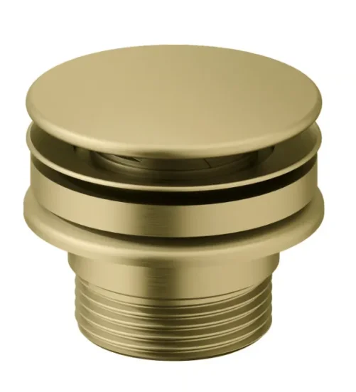 Crosswater 3ONE6 Universal Basin Waste Stainless Brushed Brass Effect detail view - Image 2