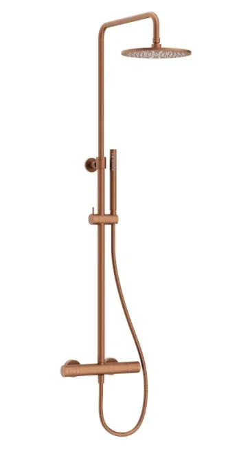 Crosswater Central Multifunction Shower Brushed Bronze detail view - Image 2