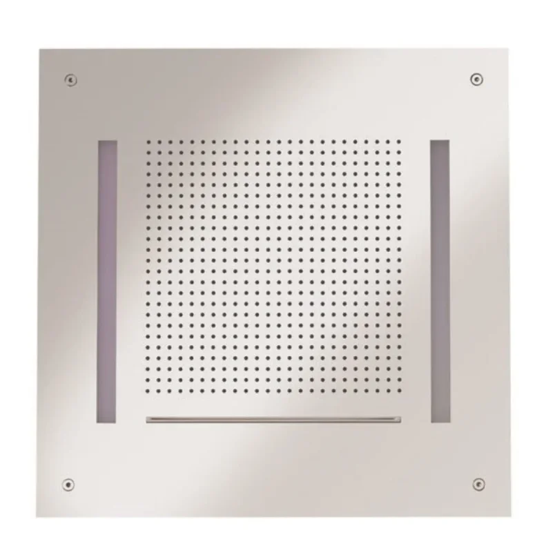 Crosswater Tranquil Recessed Shower Head with Waterfall & Chromotherapy 500mm Chrome detail view - Image 2