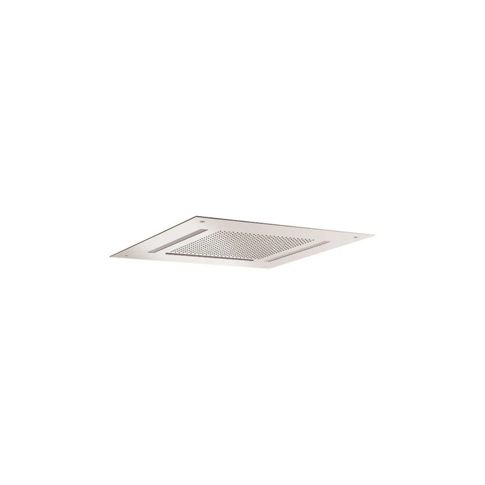 Crosswater Tranquil Recessed Shower Head with Waterfall & Chromotherapy 500mm Chrome