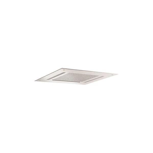 Crosswater Tranquil Recessed Shower Head with Waterfall & Chromotherapy 500mm Chrome